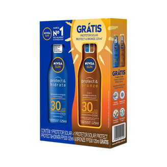 Imagem do produto Kit Nivea Sun Protect&Hidrata Fps30 125Ml+ Bronz Fps30 125Ml