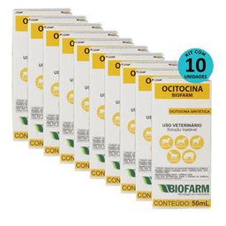 Kit Ocitocina Injetável Biofarm 50Ml 10 Unidades