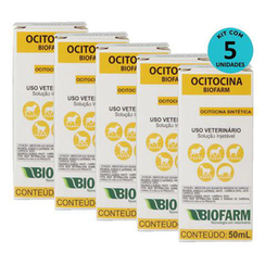 Imagem do produto Kit Ocitocina Injetável Biofarm 50Ml 5 Unidades