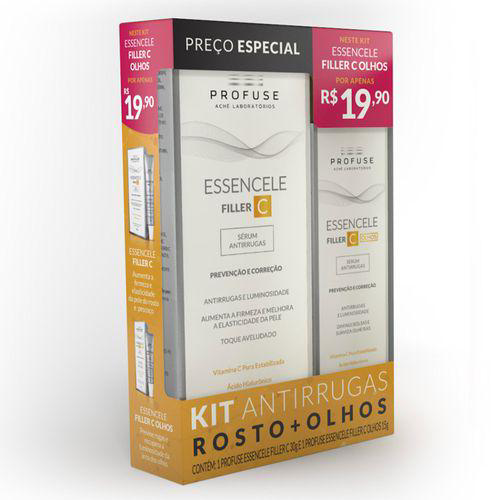 Imagem do produto Kit Profuse Essencele Filler C Sérum Antirrugas Rosto 30G + Olhos 15G