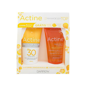 Kit Protetor Solar Actine Fps30 E Sabonete Líquido 60Ml