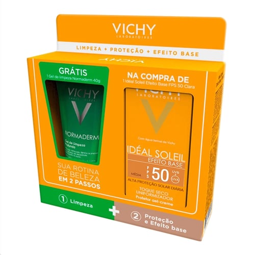 Imagem do produto Kit Protetor Solar Facial Vichy Cor Média Fps50 + Gel De Limpeza Facial 40G