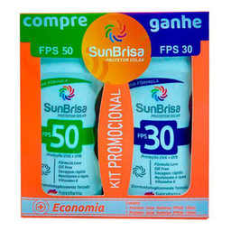 Kit Protetor Solar Sunbrisa Fps50 120Ml + Fps30 120Ml