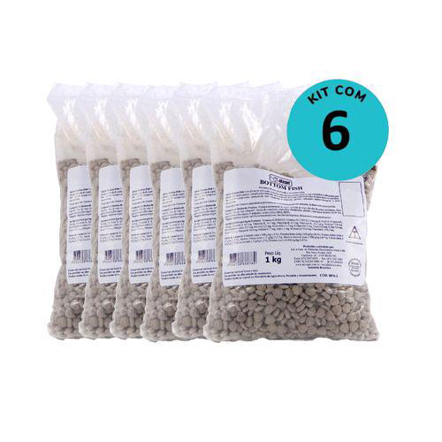 Kit Ração Alcon Bottom Fish 1Kg C/ 6 Unidades