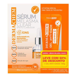 Imagem do produto Kit Sérum Dermachem Melasma Clear 30Ml + Gel Antioleosidade 100Ml