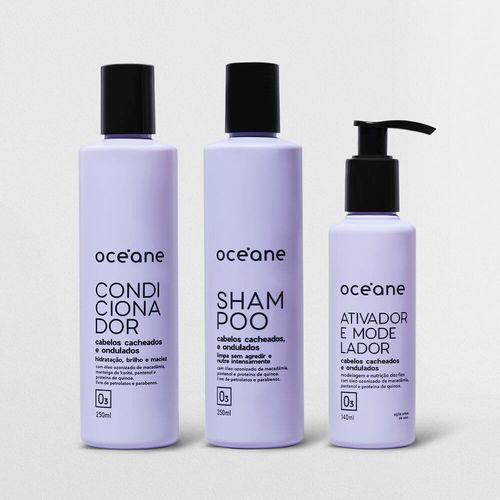 Kit Shampoo + Condicionador + Ativador E Modelador De Cachos 3 Produtos