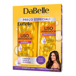 Imagem do produto Kit Shampoo + Condicionador Dabelle Hair Liso Arrasador 1 Unidade