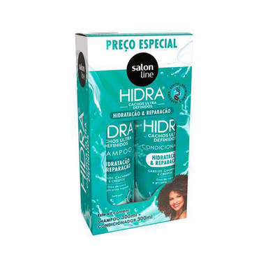 Kit Shampoo + Condicionador Hidra Cacho Ultra Definido 300Ml Salon Line