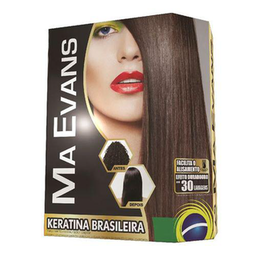 Kit Shampoo E Loção Ma Evans Keratina Brasileira 40Ml Cada