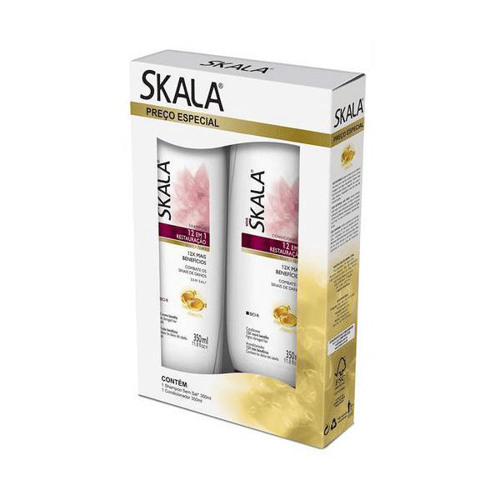 Imagem do produto Kit Skala Shampoo E Condicionador 12 Em 1 Restauração 350Ml Cada