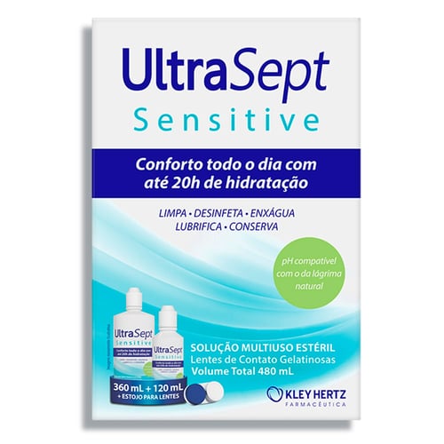 Kit Solução Para Lentes Ultrasept 360Ml + 120Ml