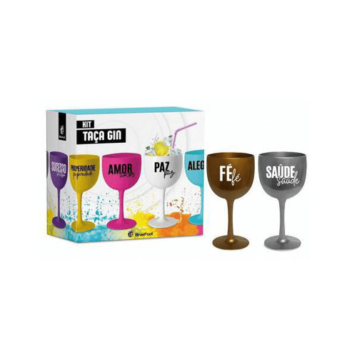 Kit Taça De Gin Brasfoot 580Ml Com 2 Unidades Ref:10348