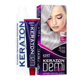 Kit Tonalizante Demi Color 12.111 Louro Especial Cinza Extra Intenso Keraton