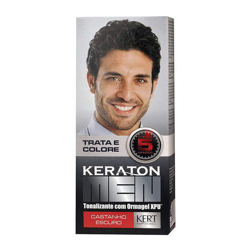 Kit Tonalizante Men Castanho Escuro Keraton