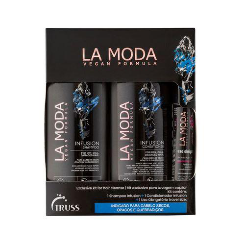 Imagem do produto Kit Truss La Moda Infusion Shampoo 300Ml + Condicionador 300Ml + Leave In 30Ml