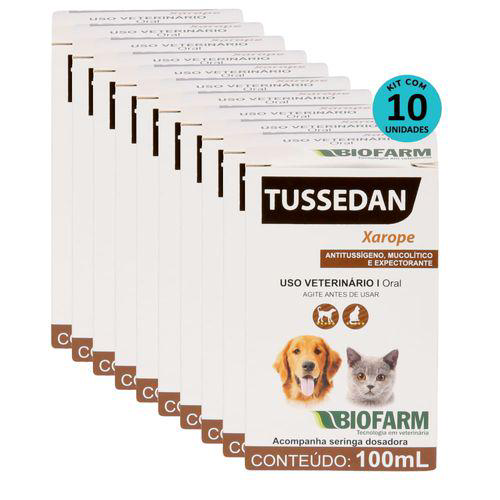 Kit Xarope Tussedan Biofarm 100Ml C/ 10 Unidades