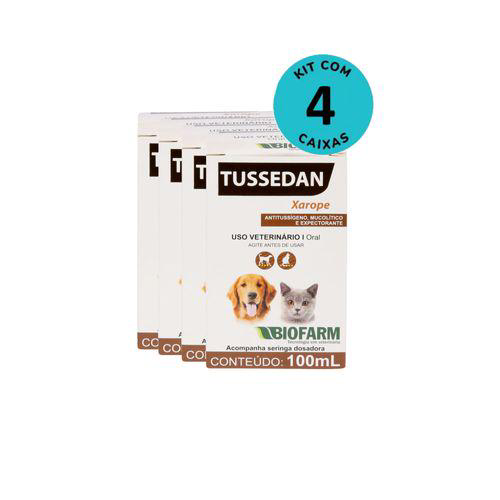 Imagem do produto Kit Xarope Tussedan Biofarm 100Ml C/ 4 Unidades