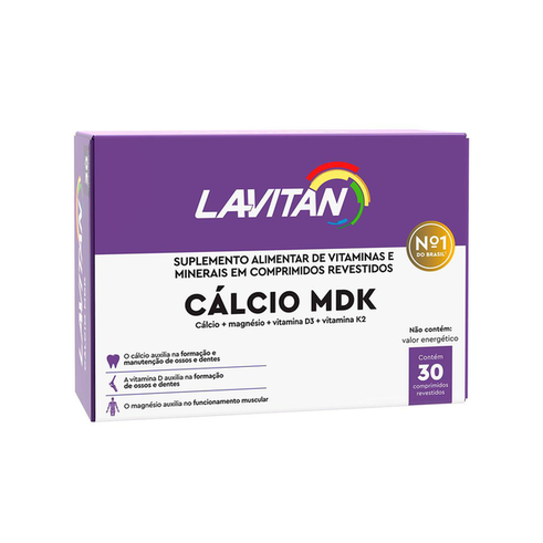 Lavitan Cálcio Mdk 30 Comprimidos