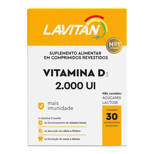 Lavitan Vitamina D3 - 2.000Ui 30 Comprimidos