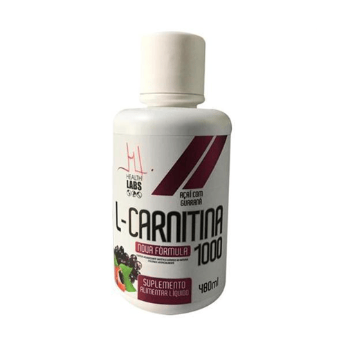 Lcarnitina 1000 Health Labs Sabor Açaí E Guaraná 480Ml