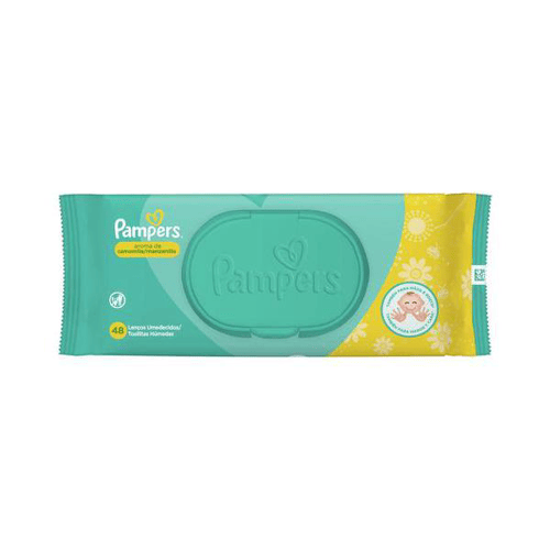 Lenços Umedecidos Pampers Aroma De Camomila 48 Unidades