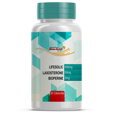 Imagem do produto Lifesolic 450Mg Laxosterone 50Mg Bioperine 5Mg 90 Cápsulas