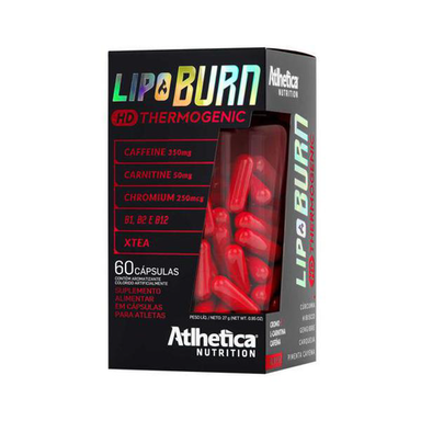 Imagem do produto Lipo Burn Hd Thermogenic Atlhetica Com 60 Cápsulas 60 Cápsulas