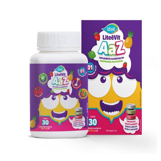 Imagem do produto Liteevit Kids A À Z 30 Comprimidos Mastigáveis Sabores Sortidos