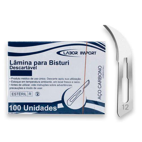 Lmina De Bisturi Em Carbono N 12 Com 100 Labor Import