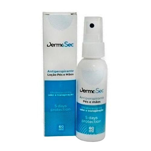 Loção Antiperspirante Para Mãos E Pés Dermosec 60Ml