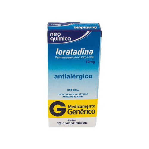 Loratadina 10 Mg Com 12 Comprimidos - Neo Química Genérico