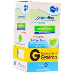 Loratadina 1Mg/Ml - Xarope 100Ml Ems Genérico