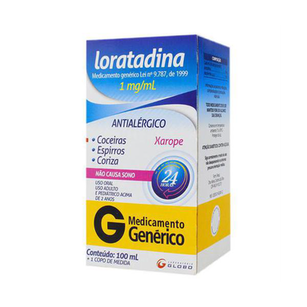 Loratadina - Xarope 100Ml Globo Genérico