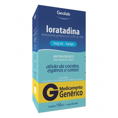 Loratadina - Xarope G 100 Ml Geolab Genérico