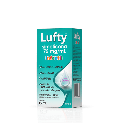 Lufty Infantil Simeticona 75Mg/Ml Sabor Cereja Gotas 15Ml