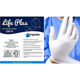 Luva Cirã`Rgica Life Plus 7,0 1 Par