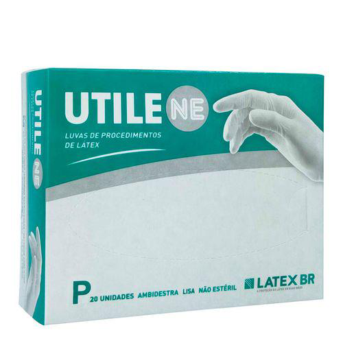 Luva De Procedimento De Látex Utile P 20 Unidades