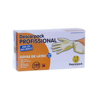 Luvas Latex Procedimento Md 100Unid