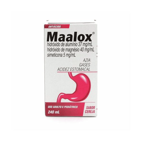 Maalox - Suspensão Oral Sabor Cereja 240Ml