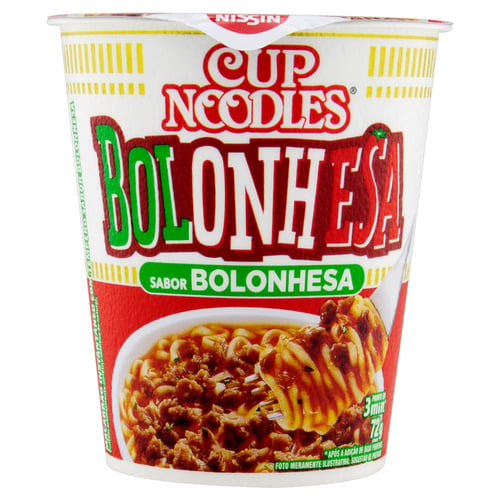 Macarrão Instantneo Cup Noodles Sabor Bolonhesa 72G