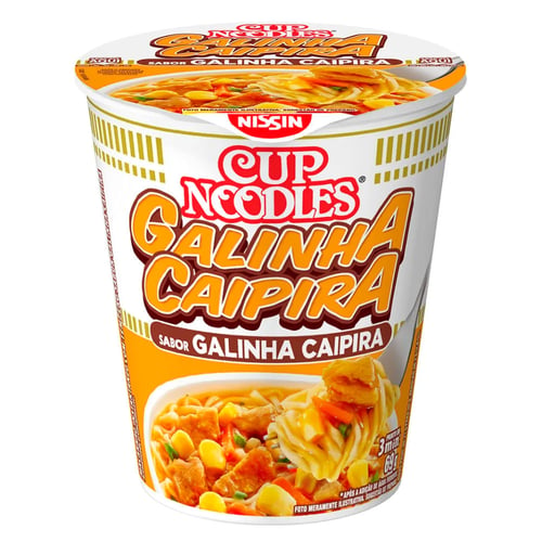 Macarrão Instantneo Cup Noodles Sabor Galinha Caipira 69G