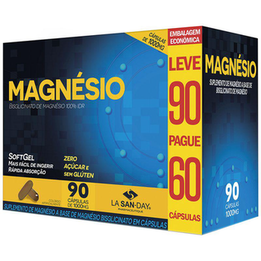 Magnésio La San Day 1000Mg Leve 90 Pague 60 Cápsulas