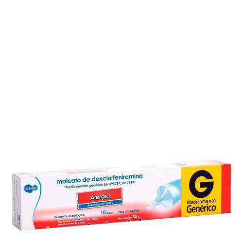 Maleato De Dexclorfeniramina 10Mg Creme 30G - 1Farma Genérico