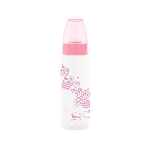 Imagem do produto Mamadeira Lillo Fiona Bico Ortodôntico Silicone Clássica Rosa 240Ml