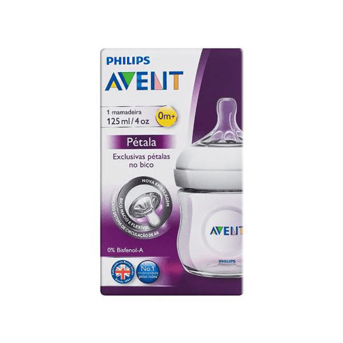 Mamadeira Avent Pétala Transparente 125Ml