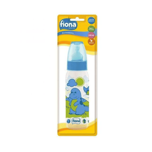 Imagem do produto Mamadeira Fiona Bico Ortodôntico De Silicone 240Ml Azul 821620