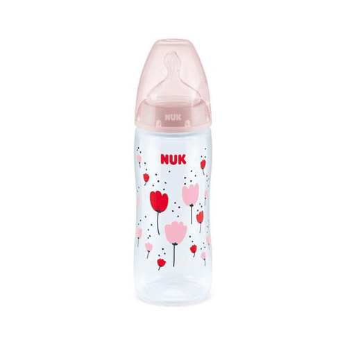 Mamadeira Nuk First Choice Controle Temperatura Rosa Tamanho 2 360Ml Ref: Pa70702G