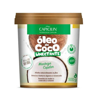 Manteiga Capilar Óleo De Coco Umectante Capicilin 500G