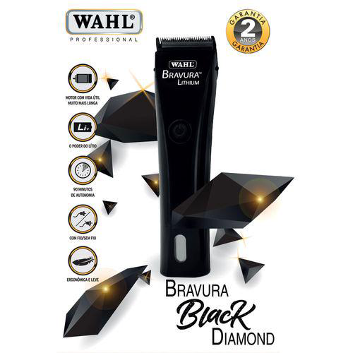 Imagem do produto Maquina De Tosa Wahl Bravura Black Diamond Bivolt