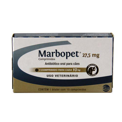 Marbopet Cx. Com 10 Compr. 27,5Mg